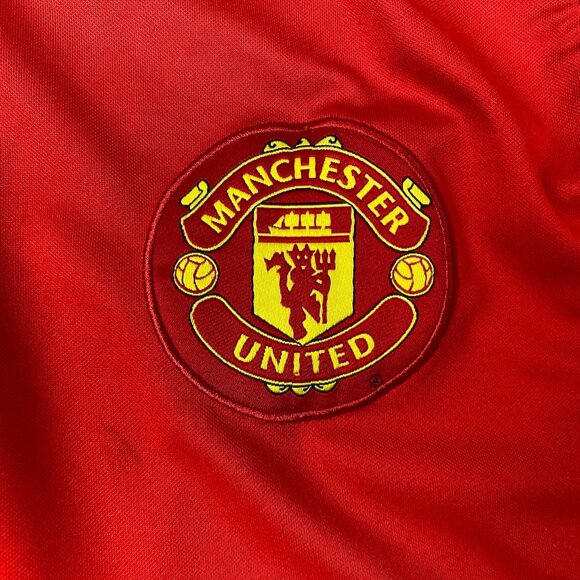 Manchester United Official Licensed Red & Black Short Sleeve Jersey Embroidered - Picture 3 of 12